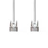 CAT6a netwerkkabel | SF/UTP | RJ45 Male | RJ45 Male | 7.50 m | Rond | PVC | Wit | Label