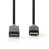 Nedis DisplayPort naar HDMI kabel - DP 1.2 / HDMI 1.4 (4K 30Hz) / zwart - 2 meter