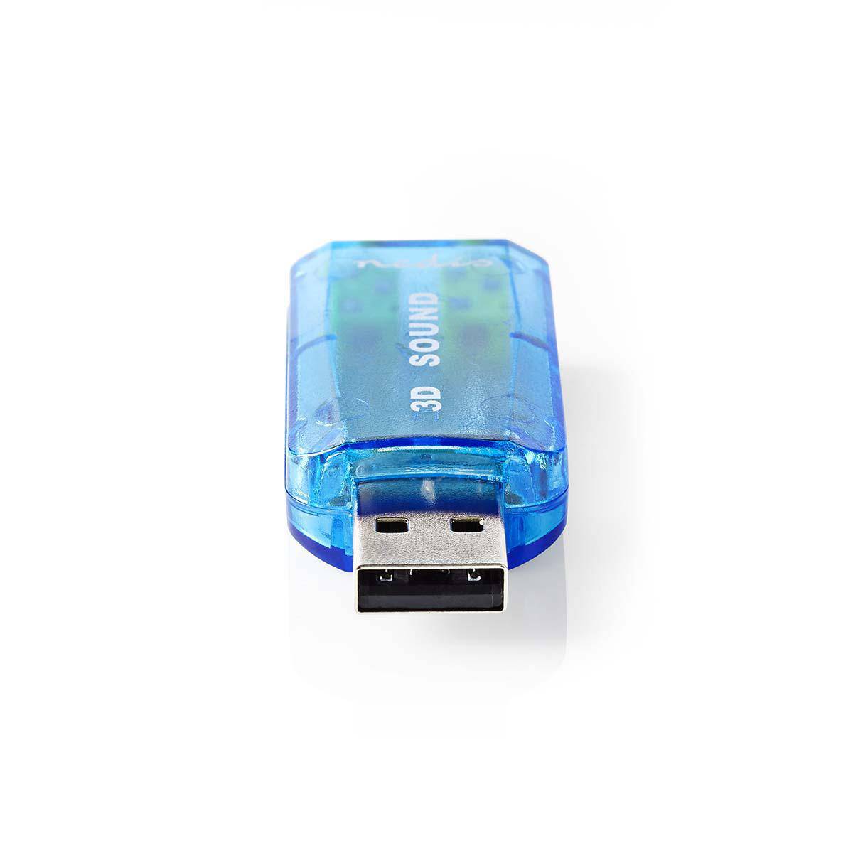 Nedis USB-A - 3,5mm Jack headset audio adapter / blauw-0