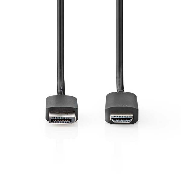Nedis DisplayPort naar HDMI kabel | 4K 60Hz + HDR | 2 meter