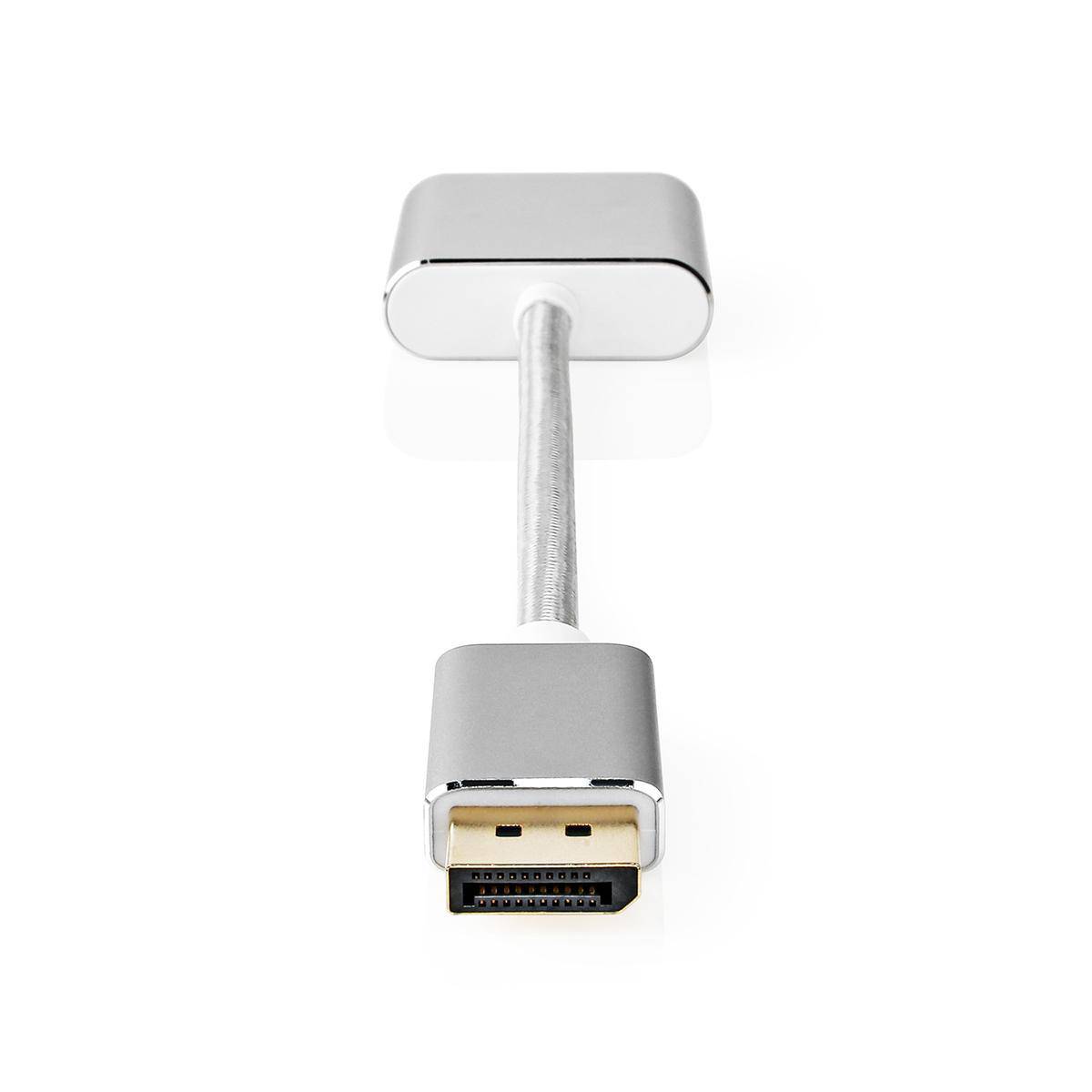 Nedis Premium DisplayPort 1.2 naar DVI adapter (1920 x 1200) / aluminium - 0,20 meter-0