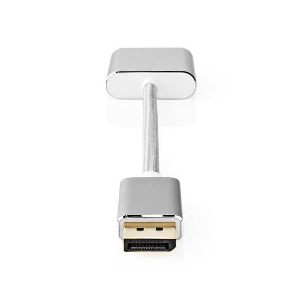 Nedis Premium DisplayPort 1.2 naar DVI adapter (1920 x 1200) / aluminium - 0,20 meter