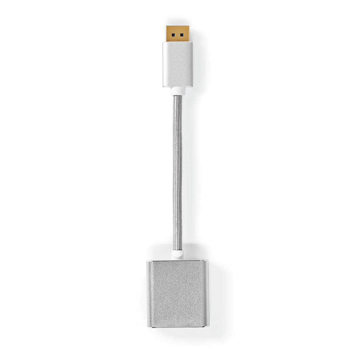 Nedis Premium DisplayPort 1.2 naar DVI adapter (1920 x 1200) / aluminium - 0,20 meter-1