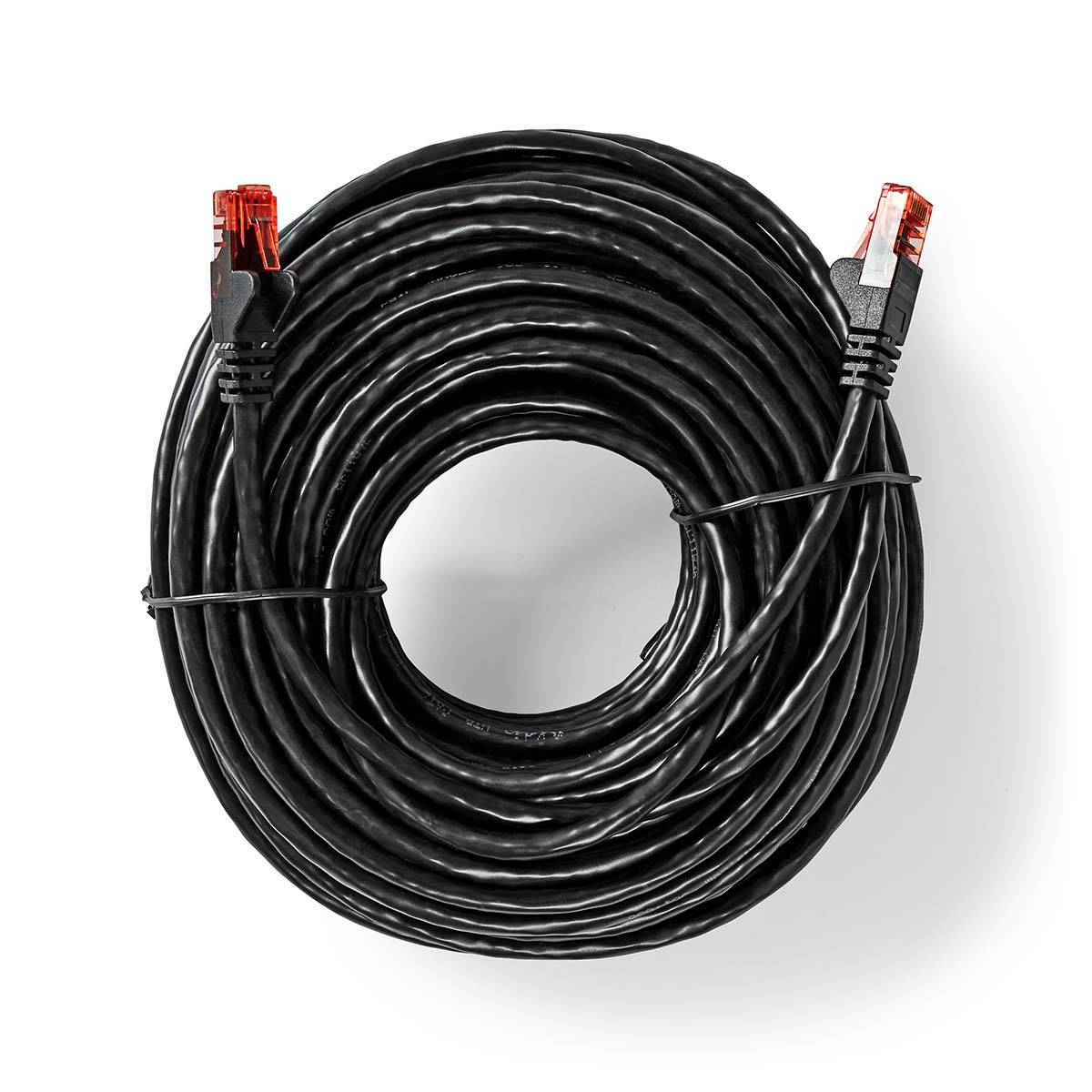 CAT6 Netwerkkabel | RJ45 Male | RJ45 Male | U/UTP | 20.0 m | Buitenshuis | Rond | PVC | Zwart | Doos-2