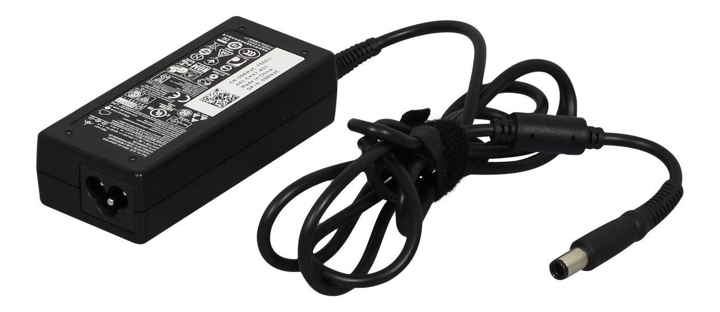 Dell ASSY AC-adapter, 65W, 19,5V, 2-pins, cilindervormig, bevat losse adapter (onderdeelnummer XD759), C7-netsnoer (geen-0