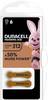 Duracell Batterij Zinc Air, 312, 1.4V Easy Tab, Retail-blisterverpakking (6-pack)