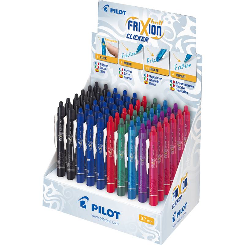 Rollerpen Pilot Frixion clicker ass | 60 stuks-0