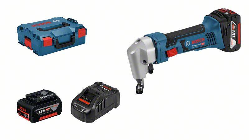 Bosch Professional GNA 18V-16 0601529501 Accu-knabbelschaar Incl. 2 accu's, Incl. koffer Batterijspanning 18 V-1