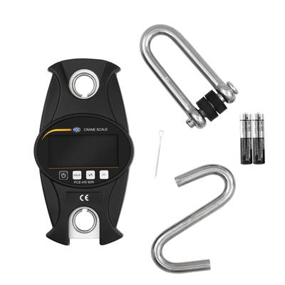 PCE Instruments PCE-HS 60N PCE-HS 60N Kraanweegschaal Weegbereik (max.) 60 kg Resolutie 20 g werkt op batterijen Zwart-6