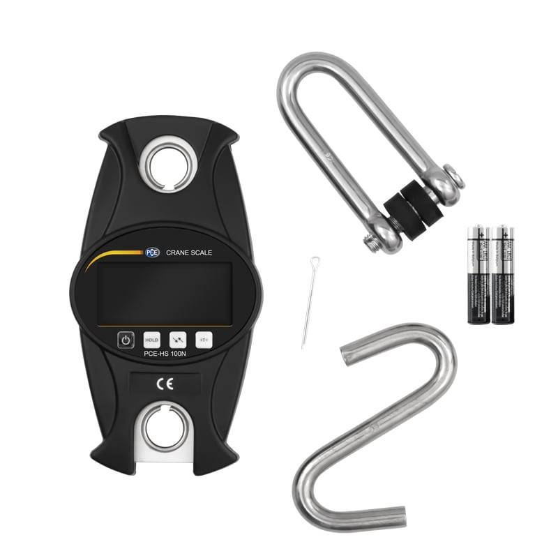 PCE Instruments PCE-HS 100N PCE-HS 100N Hangweegschaal Weegbereik (max.) 100 kg Resolutie 50 g werkt op batterijen Zwart-6