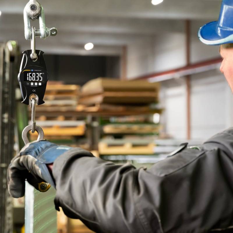 PCE Instruments PCE-HS 200N PCE-HS 200N Kraanweegschaal Weegbereik (max.) 200 kg Resolutie 50 g werkt op batterijen Zwar-5