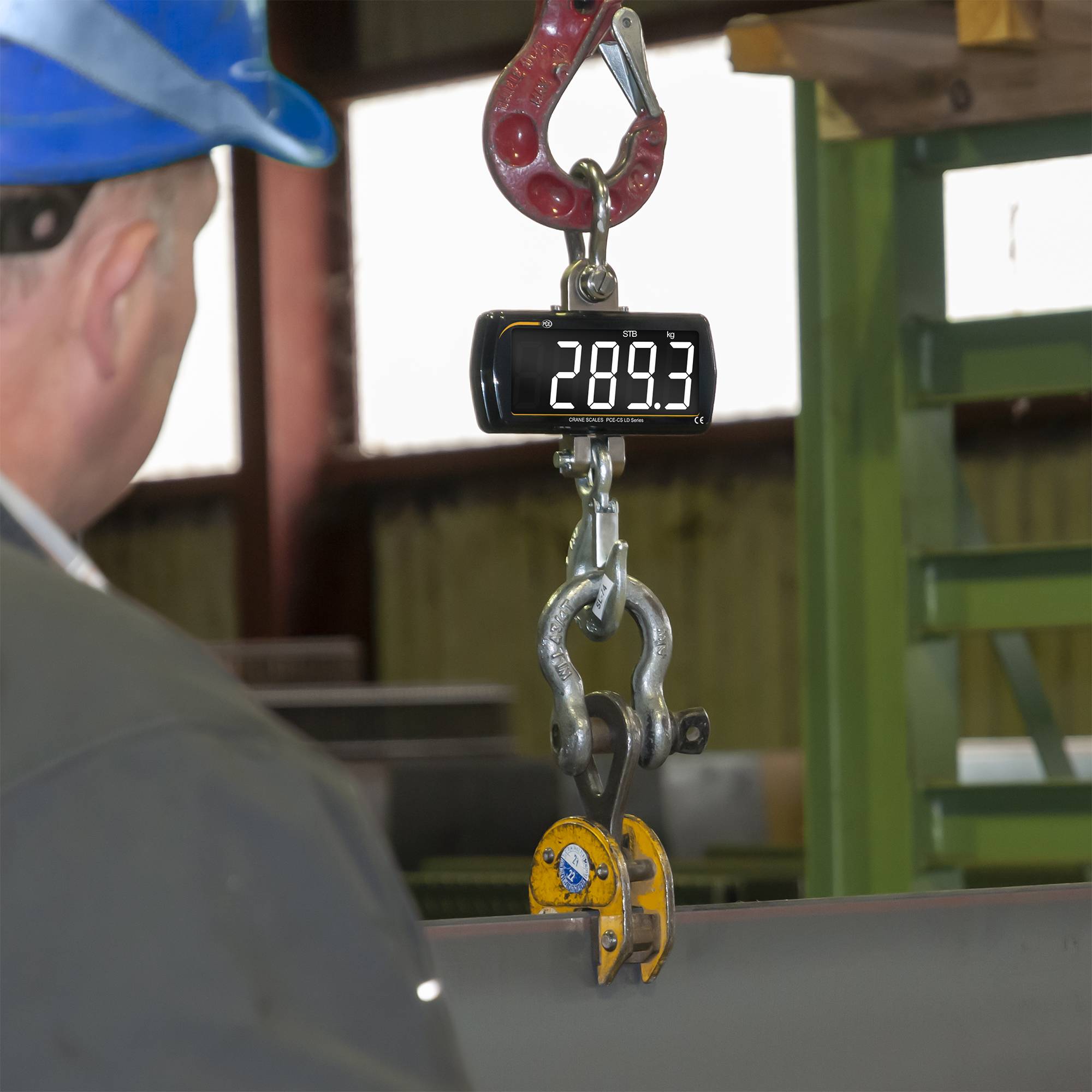 PCE Instruments PCE-CS 300LD PCE-CS 300LD Kraanweegschaal Weegbereik (max.) 300 kg werkt op batterijen Zwart-5