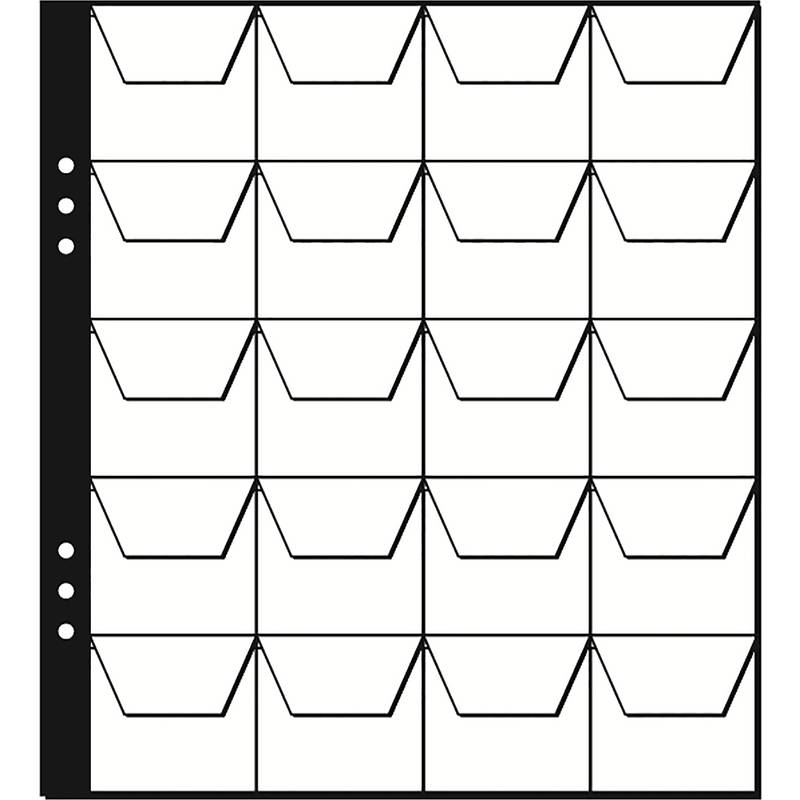 PAGNA munthoezen 22x24cm 20 vakken elk 45mm transparant 5 stuks-0