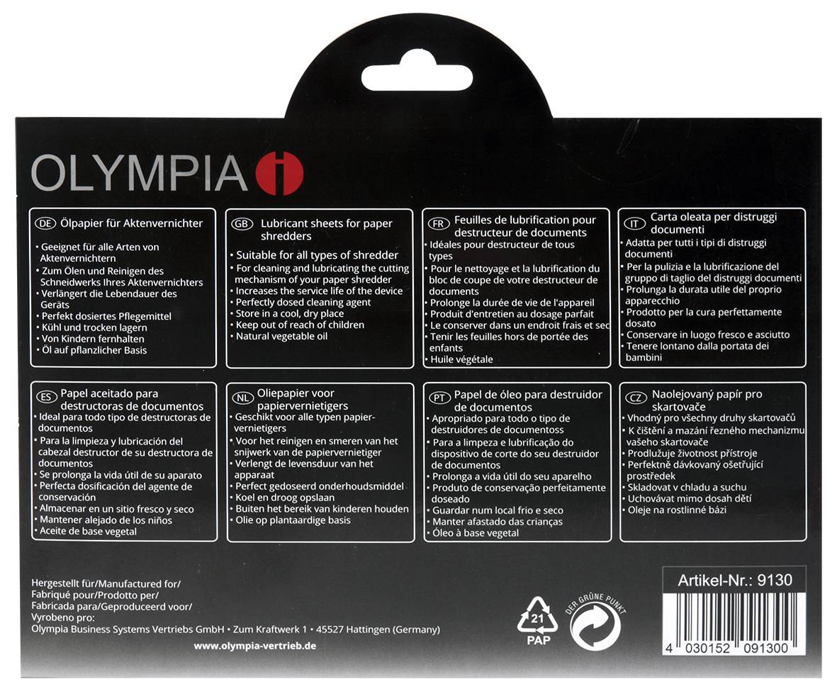 Olympia oliepapier 12 vellen-1