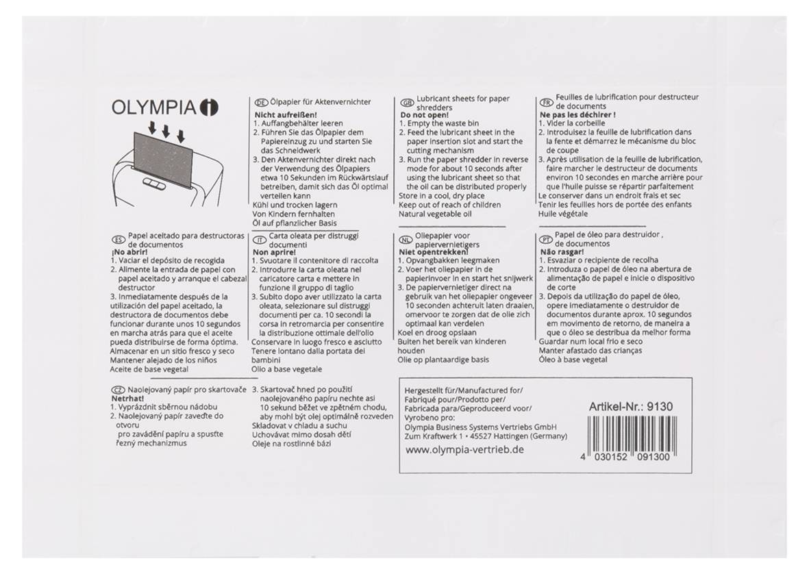 Olympia oliepapier 12 vellen-2