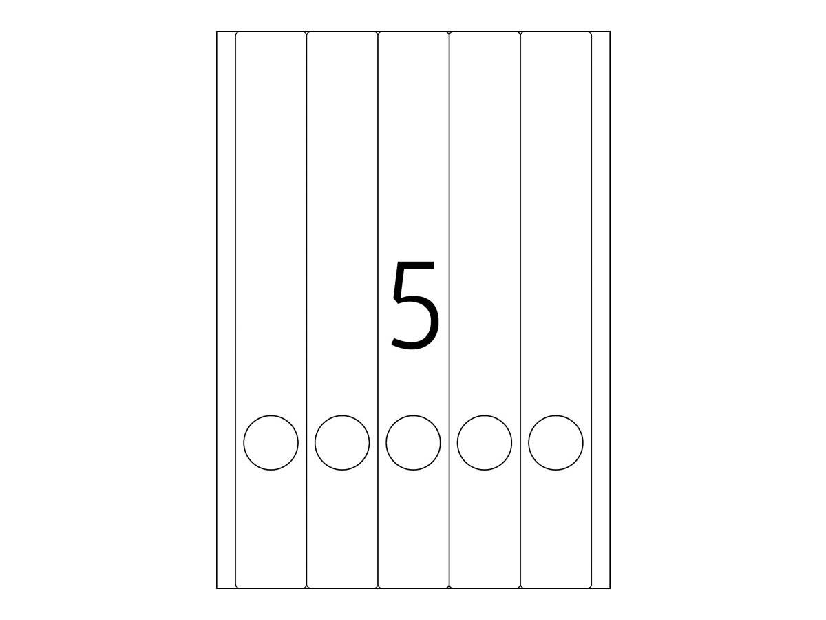 HERMA mapetiketten A4 groen 38x297 mm papier ondoorzichtig 100 stuks.-5
