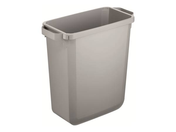 Recyclingcontainer 60 l H600xB280xD590mm grijs zonder deksel geschikt v. levensm