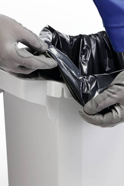 Recyclingcontainer 60 l H600xB280xD590mm grijs zonder deksel geschikt v. levensm-8