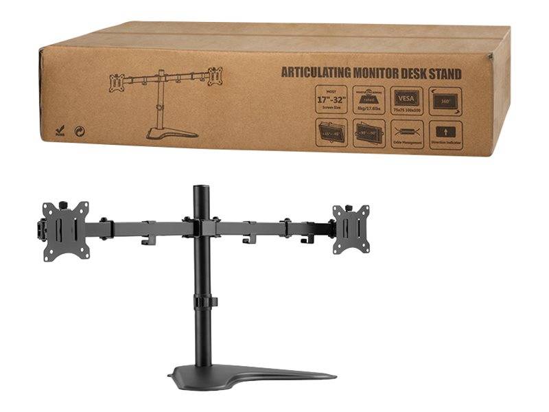 LogiLink TIS 17"-32" 2TFT 3 gewrichten zwart Maximaal 8 kg, staand-3
