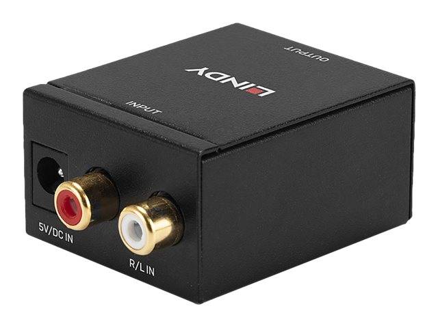 LINDY AV Converter Lindy - Analog-Digital-Audiowandler - Schwarz [RCA - Coaxiaal, Toslink]-1