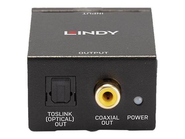 LINDY AV Converter Lindy - Analog-Digital-Audiowandler - Schwarz [RCA - Coaxiaal, Toslink]-3