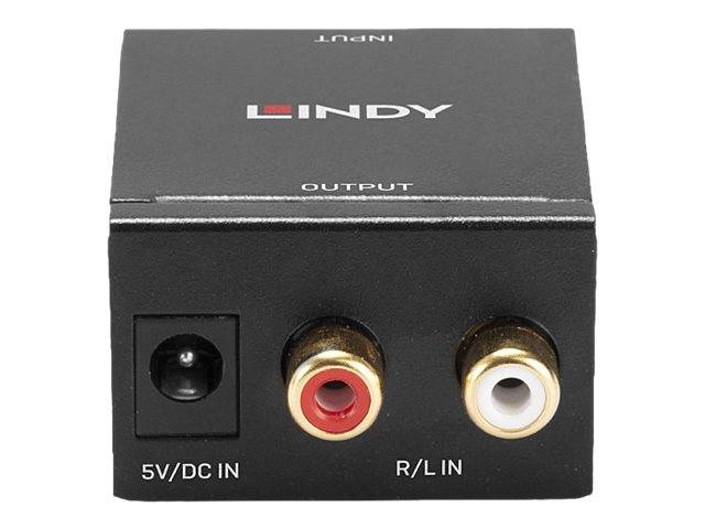 LINDY AV Converter Lindy - Analog-Digital-Audiowandler - Schwarz [RCA - Coaxiaal, Toslink]-4