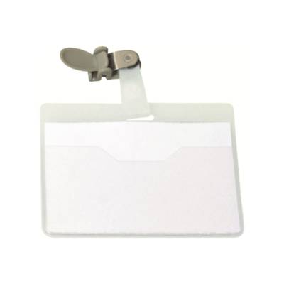 Durable naambadge - 6 x 9 cm - Transparant - 25 stuks-0