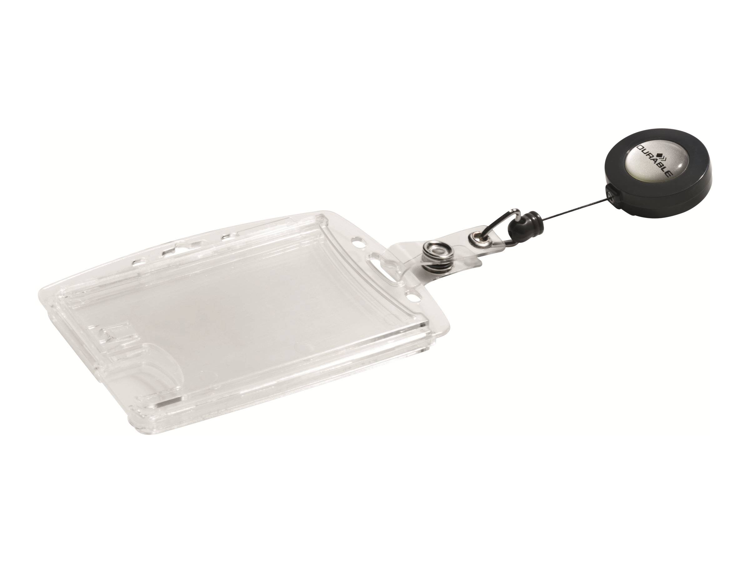 Durable kaarthouder - 8,5 x 5,4 cm - Inclusief badge reel - 10 stuks-6