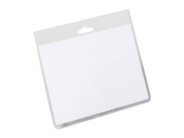 Durable naambadge - 6 x 9 cm - Transparant - 25 stuks
