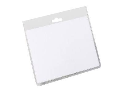 Durable naambadge - 6 x 9 cm - Transparant - 25 stuks-0