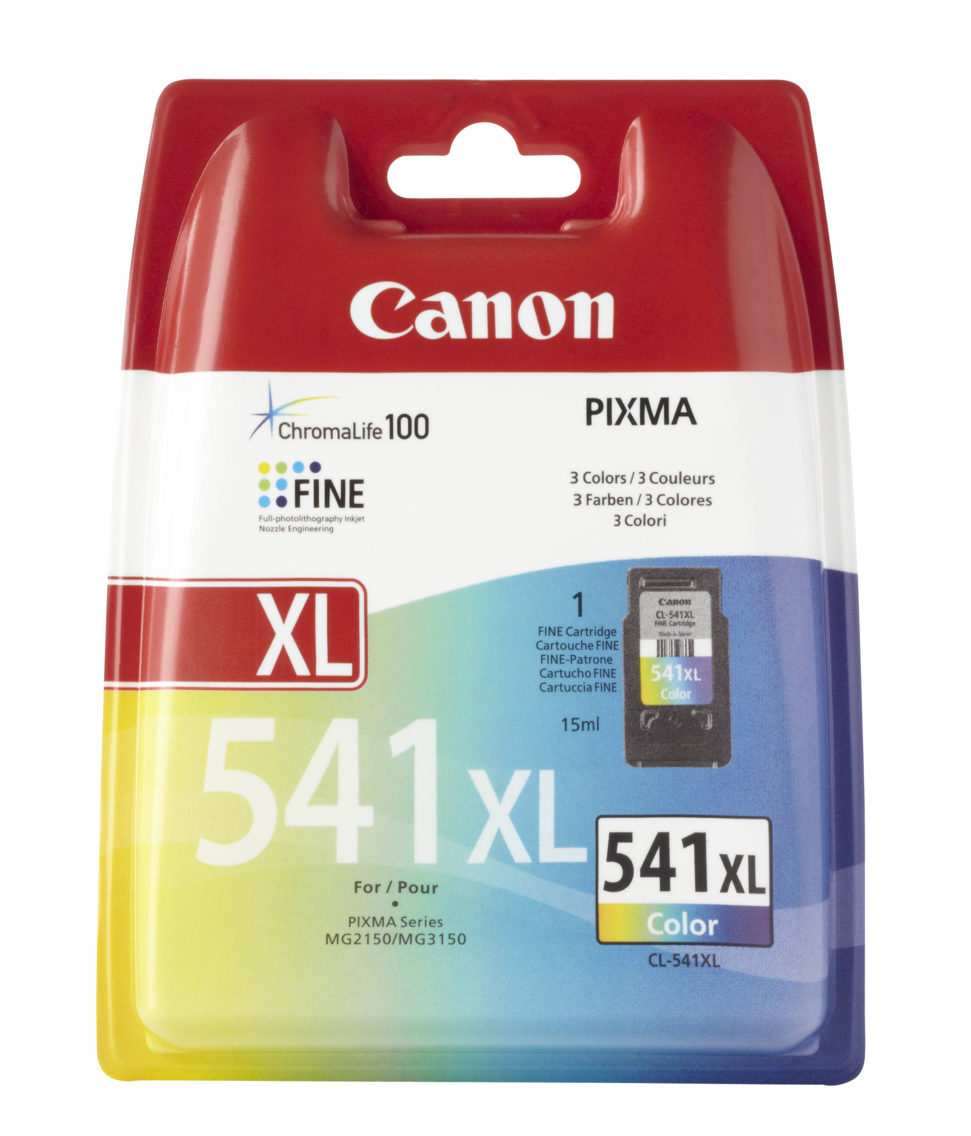 Canon Inktcartridge Canon CL-541XL - 15 ml - Farbe (Cyan, Magenta, Gelb) Origineel Cyaan, Magenta, Geel 5226B005-7