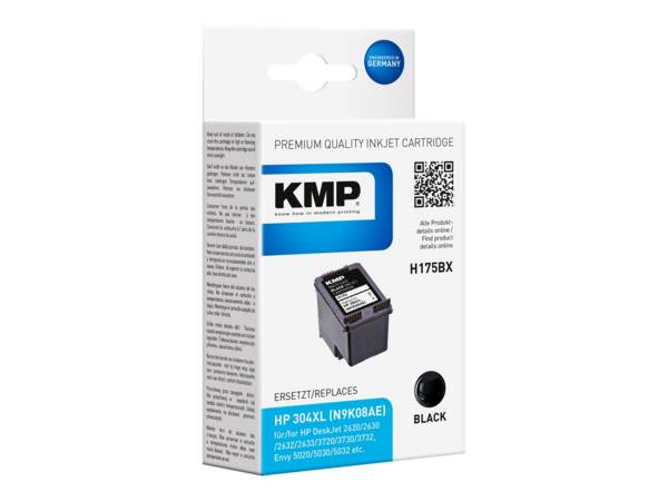 KMP cartridge HP 304XL zwart 350S. H175BX bijgevuld