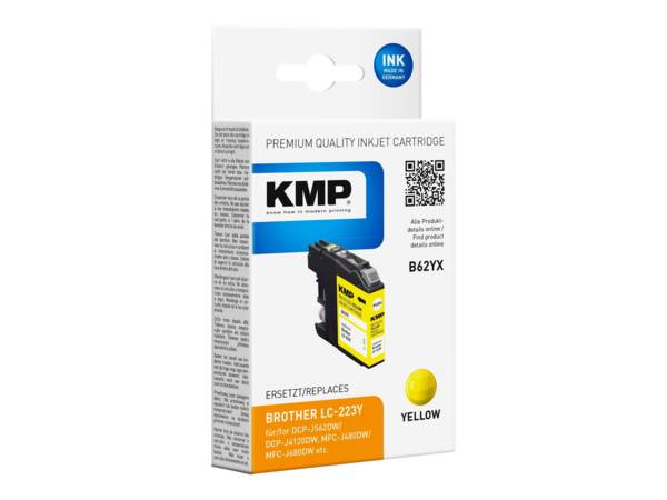 KMP cartridge Brother LC-223Y geel 550 S. B62YX