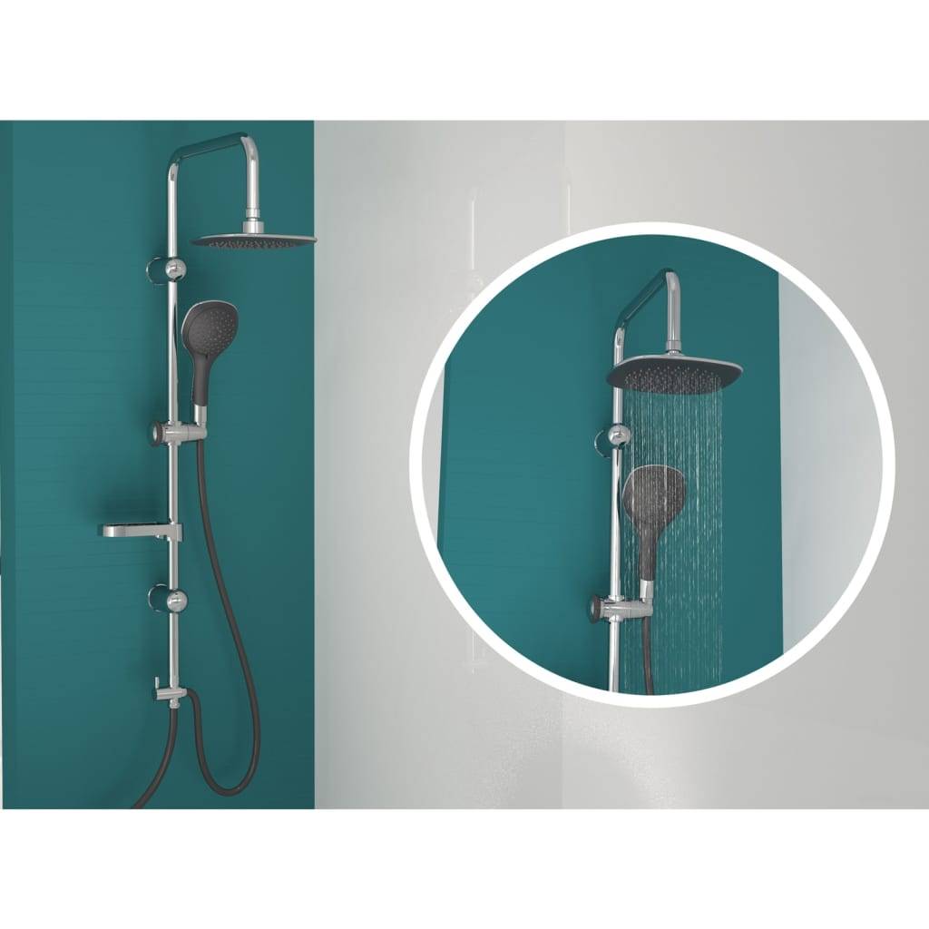 Eisl duschtraum hoofddouche set - chroom-zwart 90025607967839002560796783-3