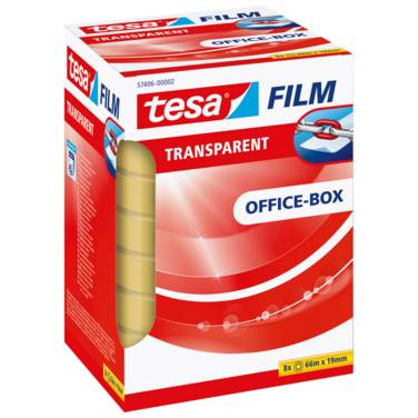 Tesa 4042448036162  Tesa -  Plakband film 66mx19mm transparant 8 rol