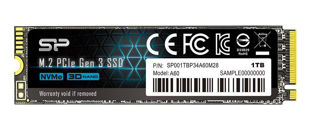 Silicon Power P34A60 M.2 1000 GB PCI Express SLC NVMe-4