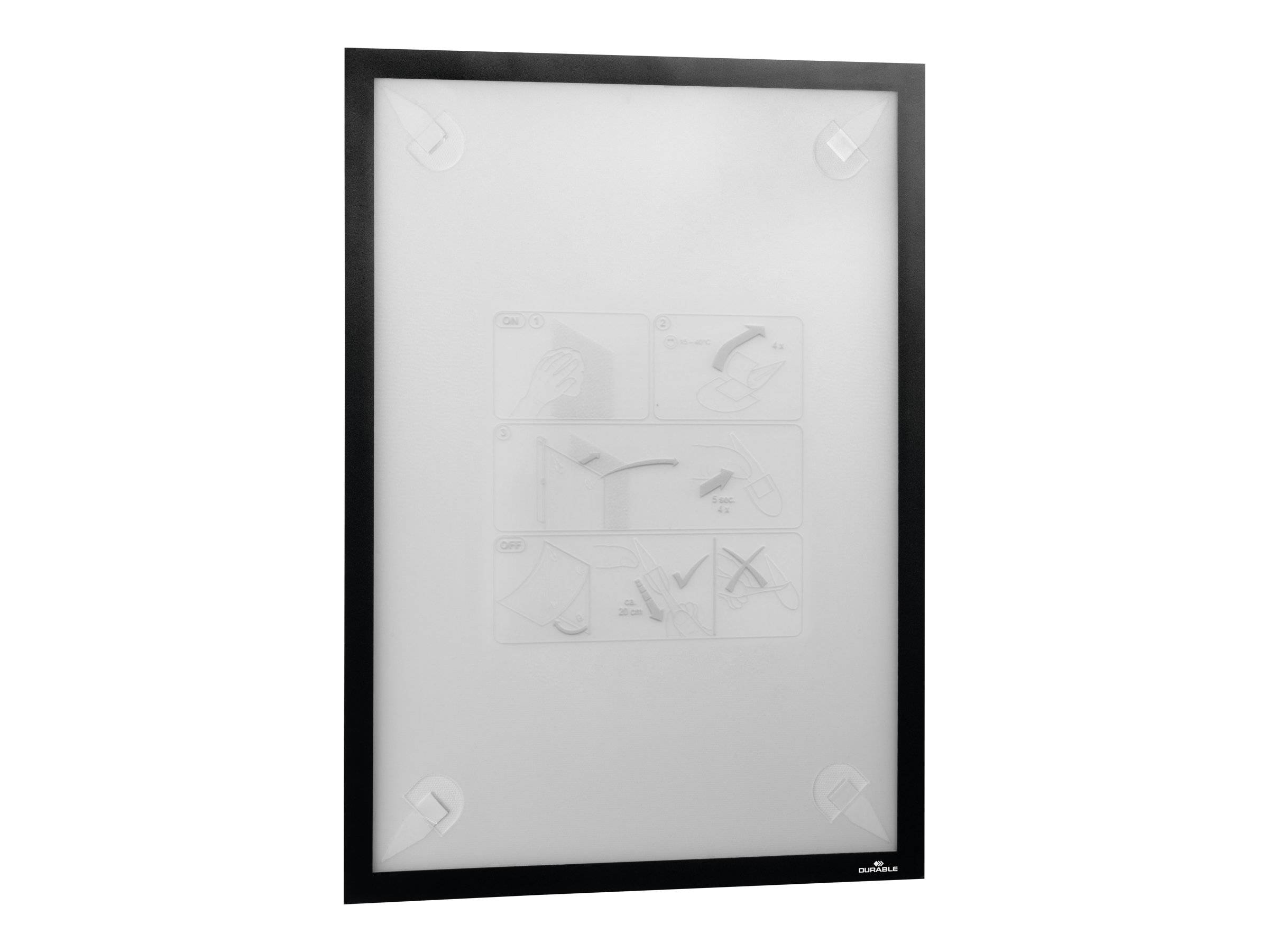 Duurzaam Duraframe-behang A3-infoframe zwart-6