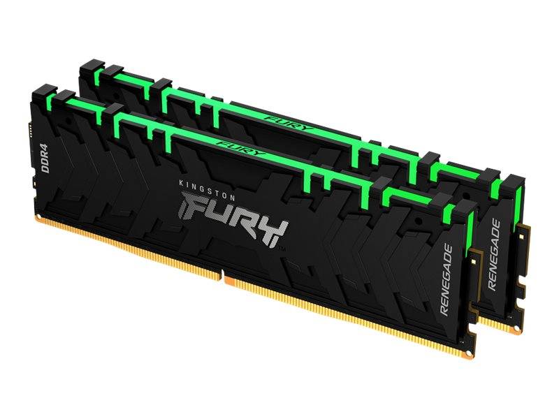 Kingston FURY Renegade RGB Werkgeheugenset voor PC DDR4 32 GB 2 x 16 GB 3000 MHz 288-pins DIMM CL15 KF430C15RB1AK2/32-1