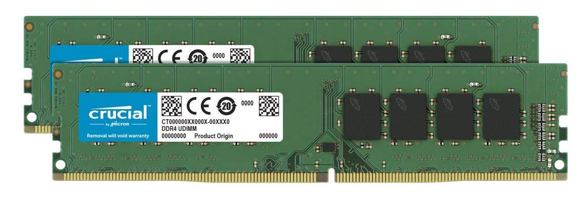 Cruciale behuizingsmodules 32Gb 2 X 16Gb DDR4 3200Mhz-6