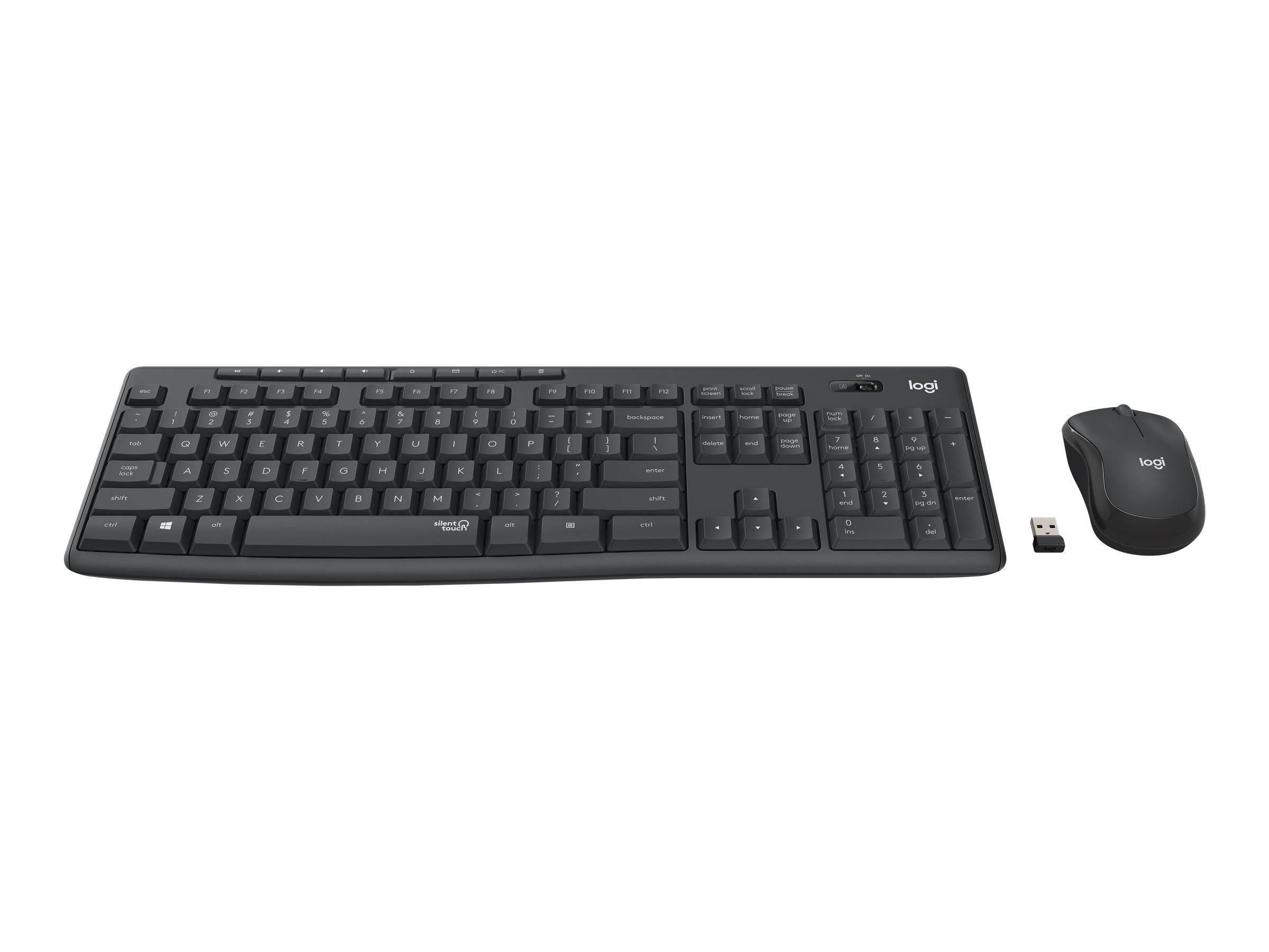 Logitech MK295 Silent - Draadloze Toetsenbord en Muis Set - 2.4 GHz - Grafiet - Hongaarse Indeling-8