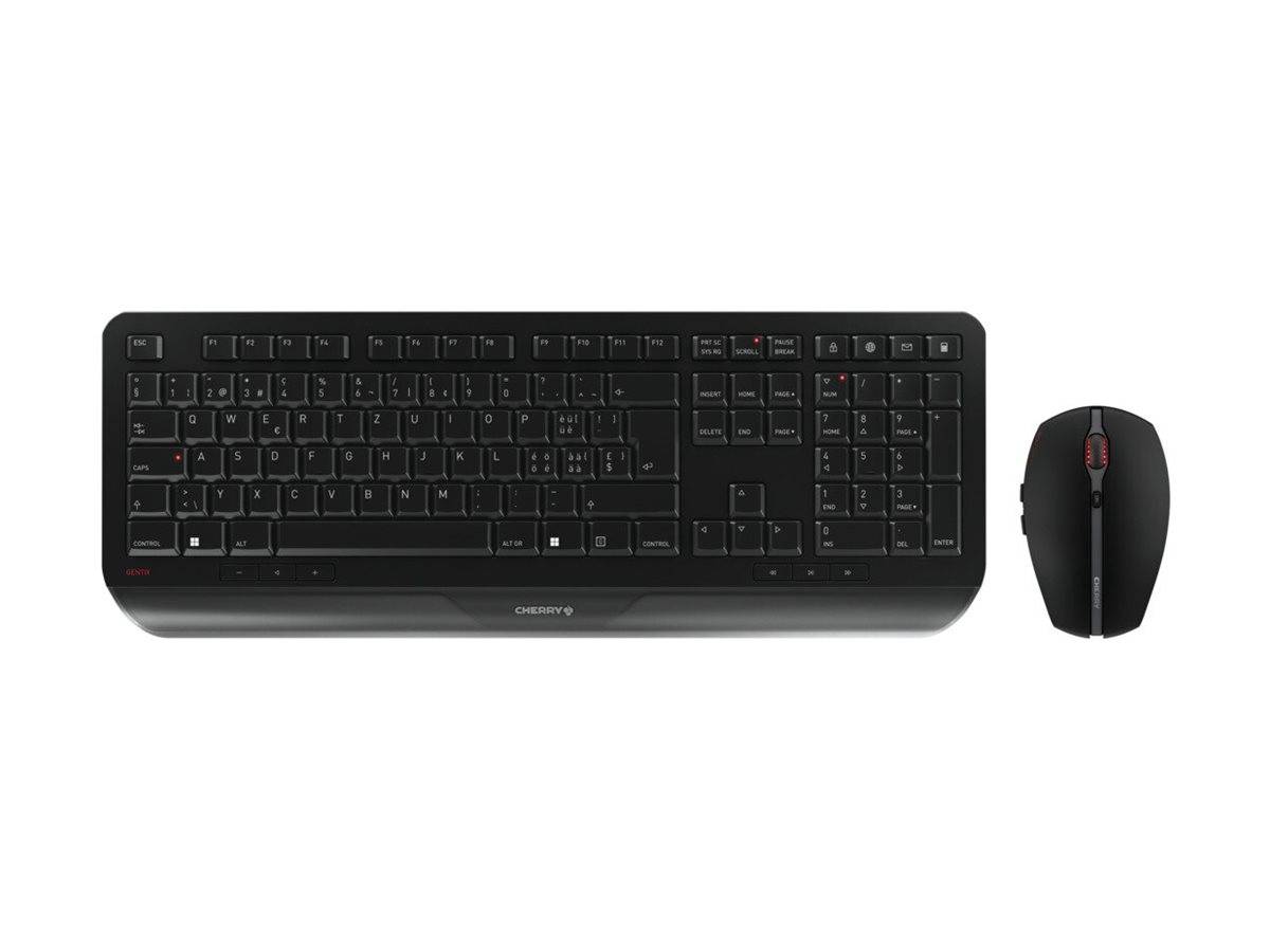 CHERRY JD-7000CH-2 Set met toetsenbord en muis Draadloos QWERTZ, Duits Zwart-0