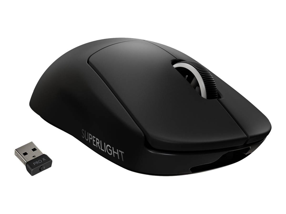 Logitech PRO X SUPERLIGHT draadloze gamingmuis, RF draadloos, lithium-polymeer (LiPo), zwart-0