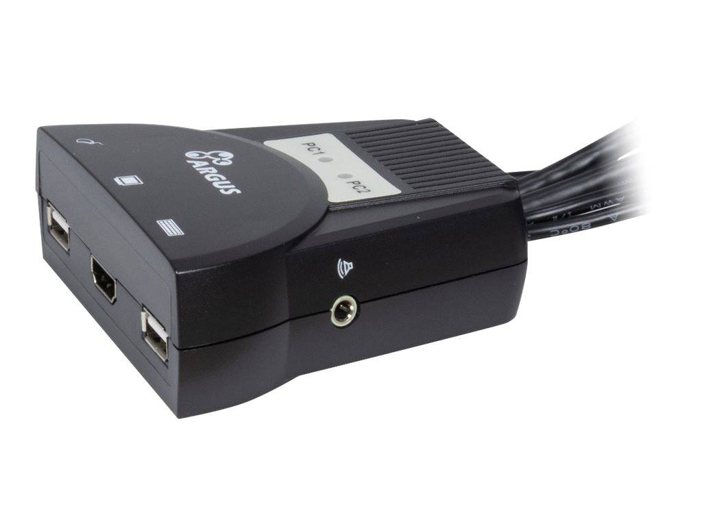 Inter-Tech KVM-switch LS-21HA HDMI, 2 poorten, kunststof detailhandel-0