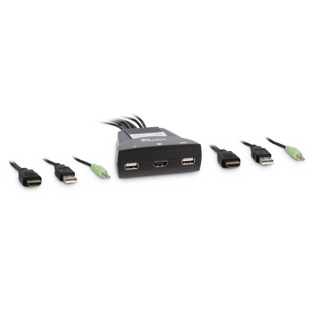 Inter-Tech KVM-switch LS-21HA HDMI, 2 poorten, kunststof detailhandel-7