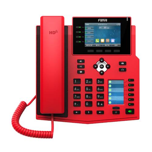 Fanvil IP-telefoon X5U-R rood V2-7