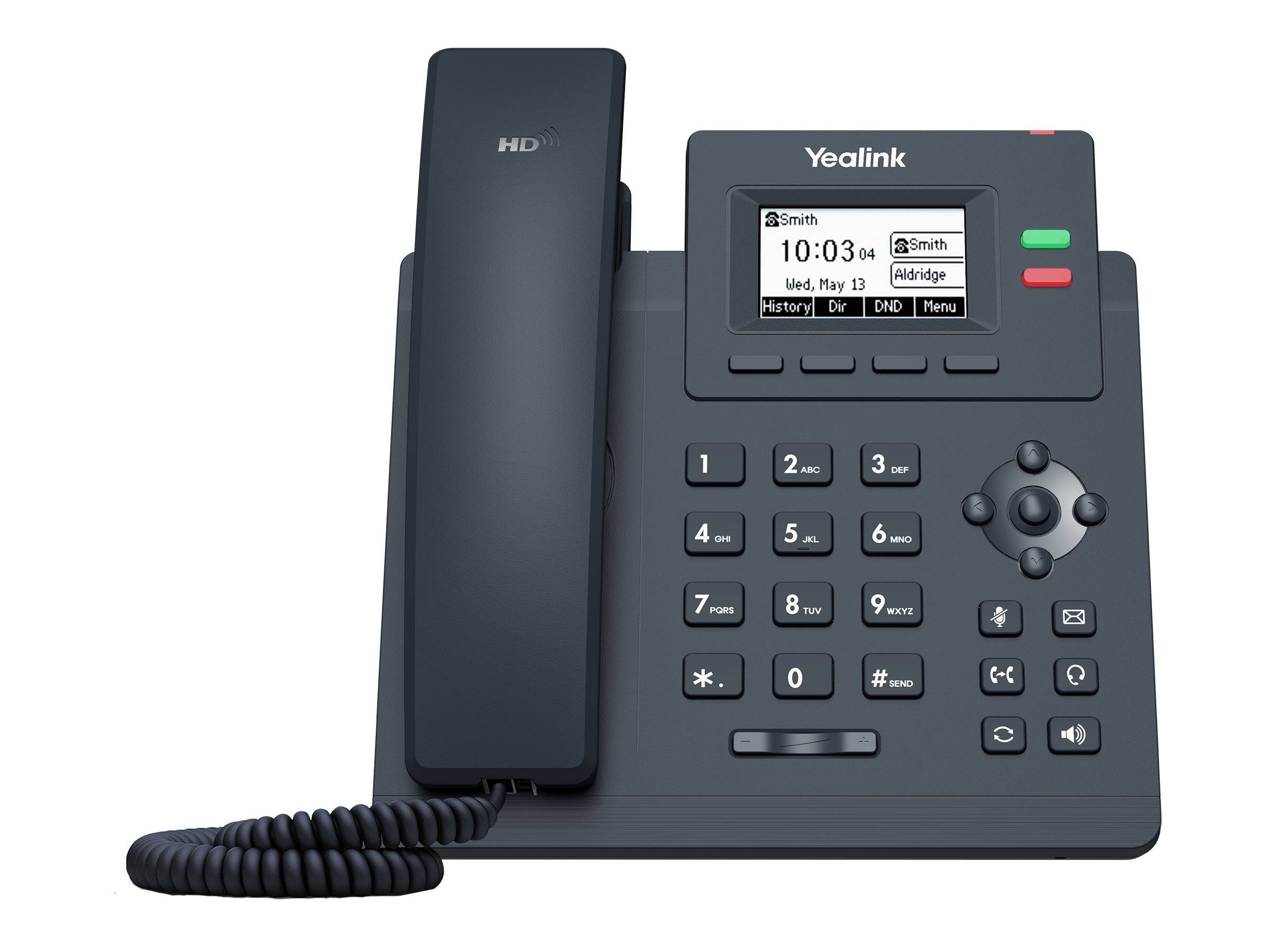 Yealink 2,3" 132x64 LCD, 2x Gigabit Ethernet, 2x RJ9, 2x VoIP, 2x SIP, PoE-0