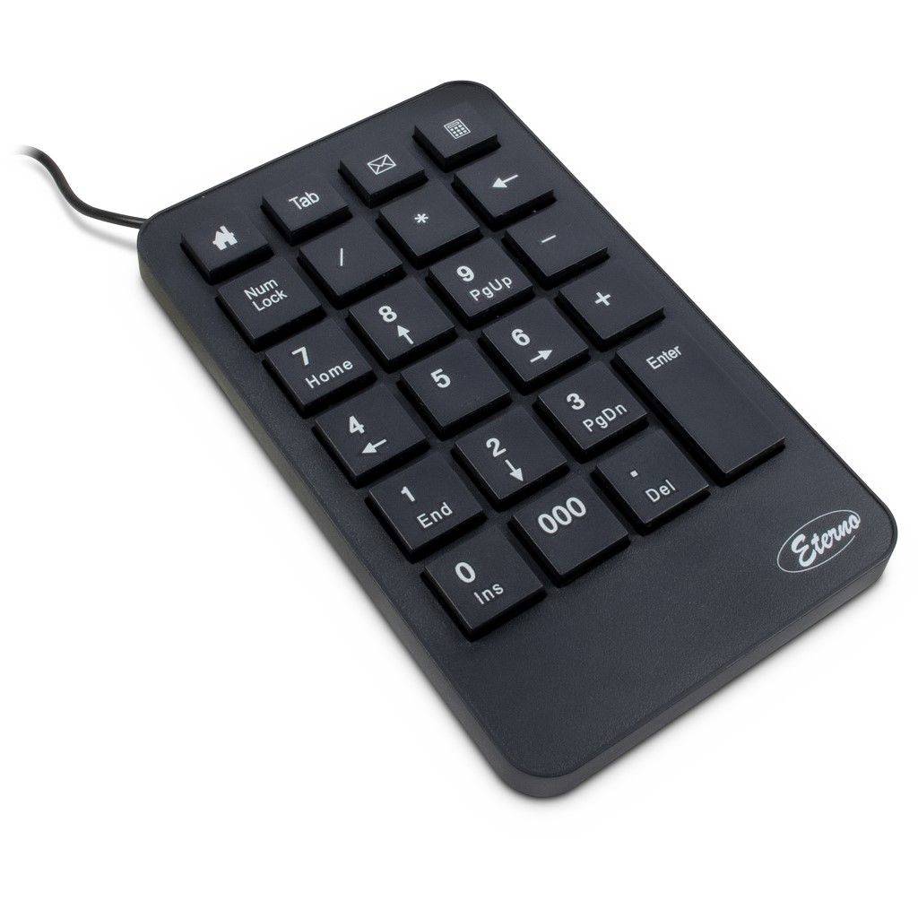 Inter-Tech USB-stick, 23 toetsen, antislip, zwart-6