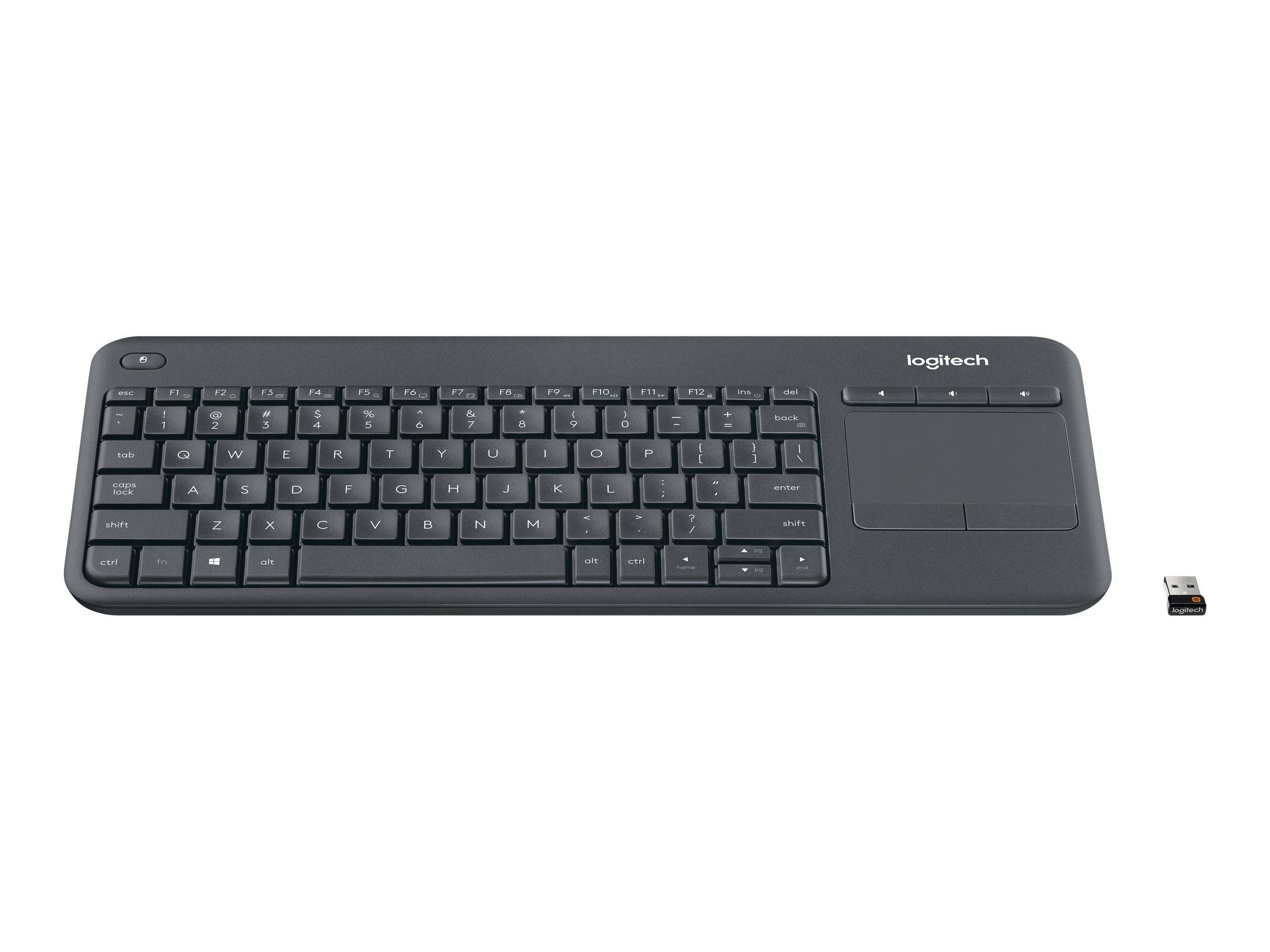 LOGITECH Draadloos Touch Toetsenbord K400 Plus DONKER (HUN) (920-007157)-6