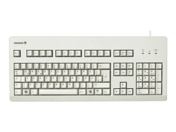 CHERRY TAS G80-3000 Bedrade DE lay-out lichtgrijs BLAUWE SCHAKELAAR