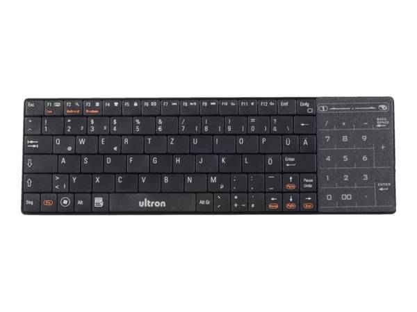Ultron UMT-BT toetsenbord Bluetooth QWERTZ Duits Zwart